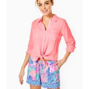 Lilly Pulitzer 5" Katia Mid-Rise Short Multi Splendor In The Sand size Medium